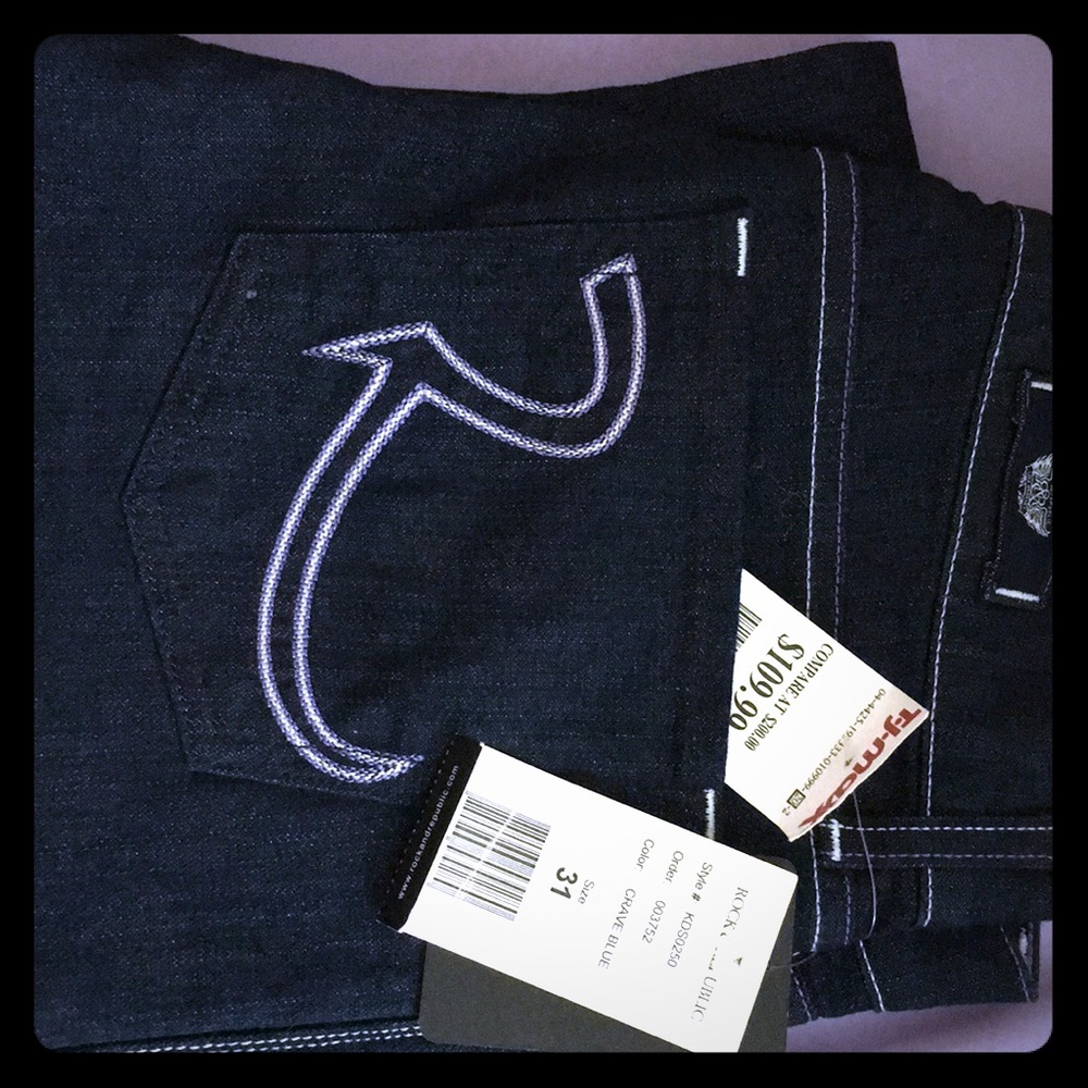 Never worn Rock and Republic jeans